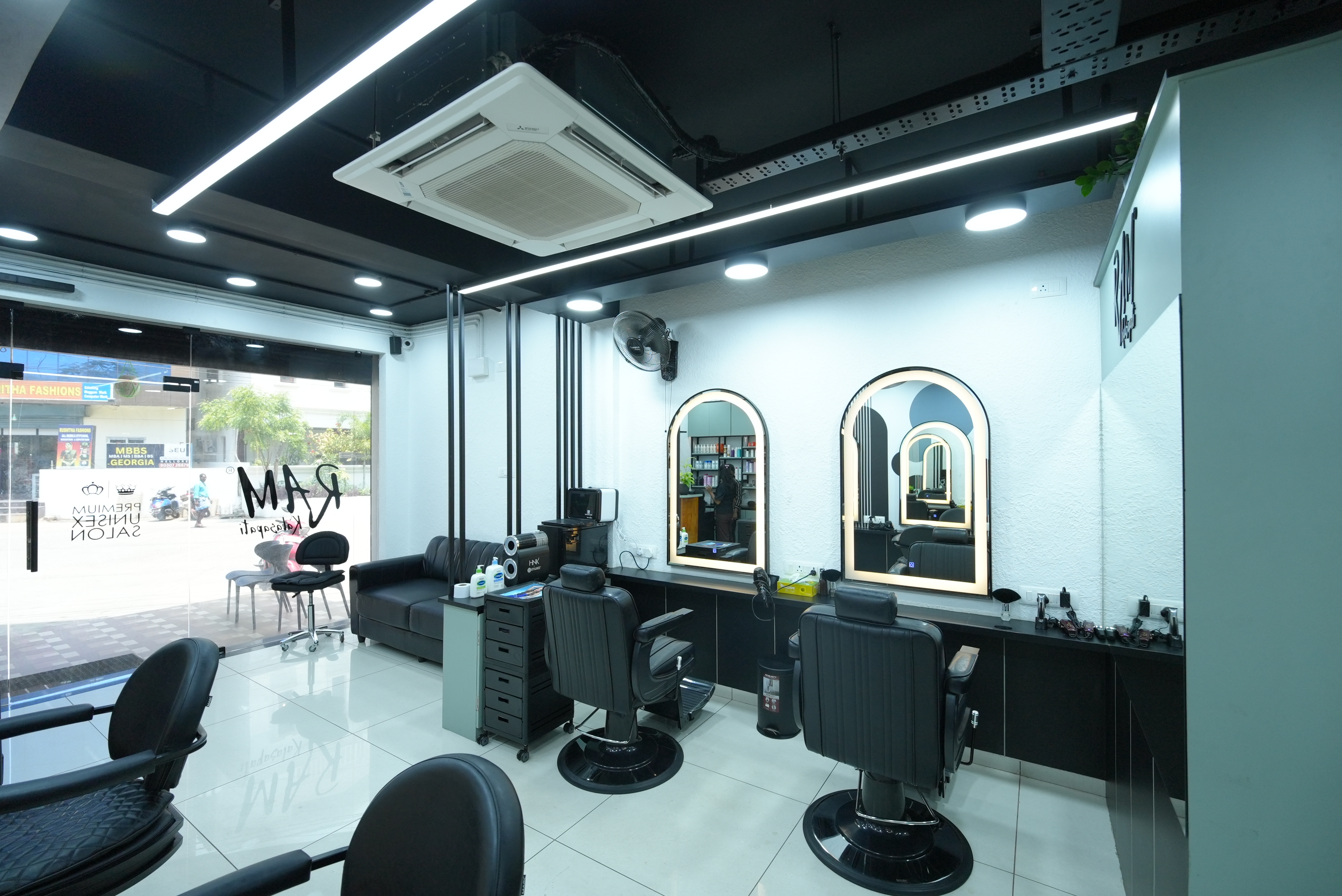 RAM KALASAPATI styling stations where salon transformations are finished